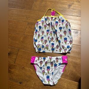 Skechers swimsuit two piece girls size 6x